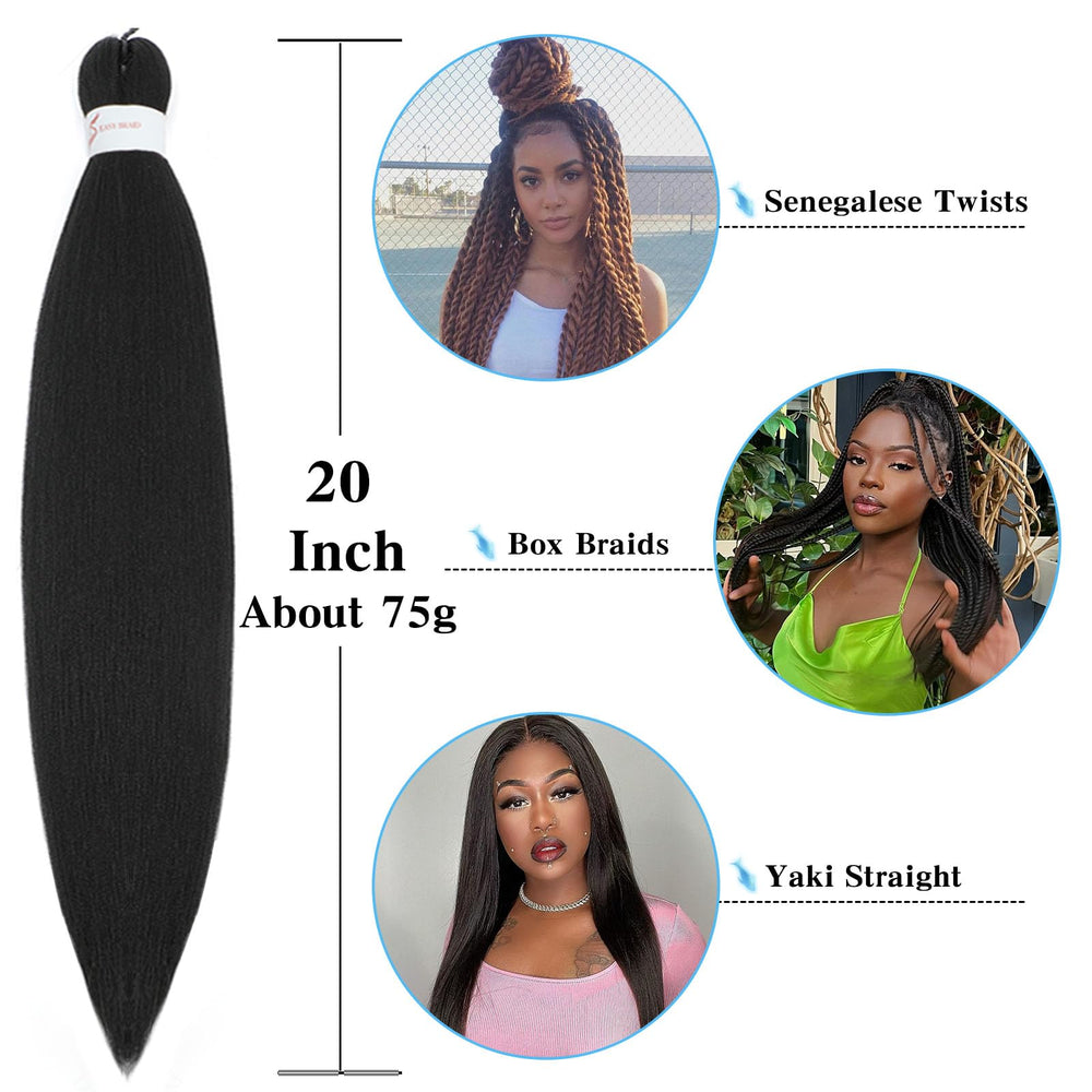 Pofworld skin-friendly, soft braiding hair for comfortable wear.