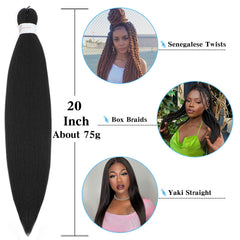 Pofworld skin-friendly, soft braiding hair for comfortable wear.