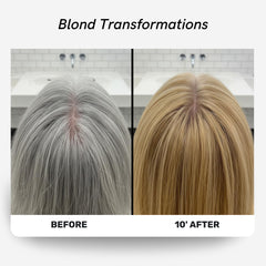 Polar Haircare application to roots for quick gray hair refresh