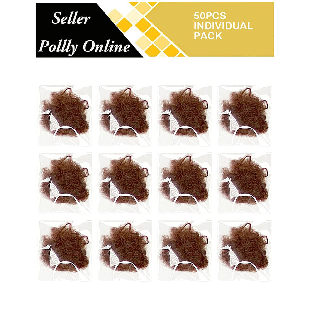 Redes para cabello invisibles de Polly Online, longitud de 20 pulgadas para moños definidos.