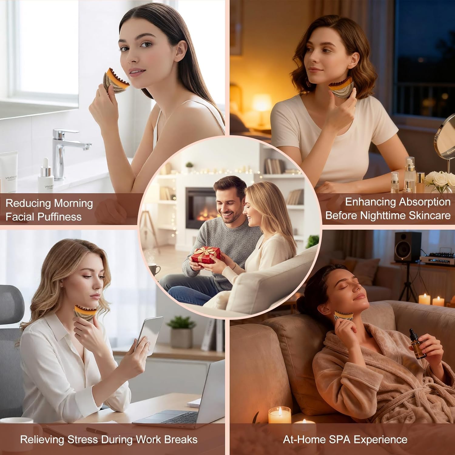 POLXAMA Lymphatic Contour Face Brush gift-ready packaging for beauty lovers