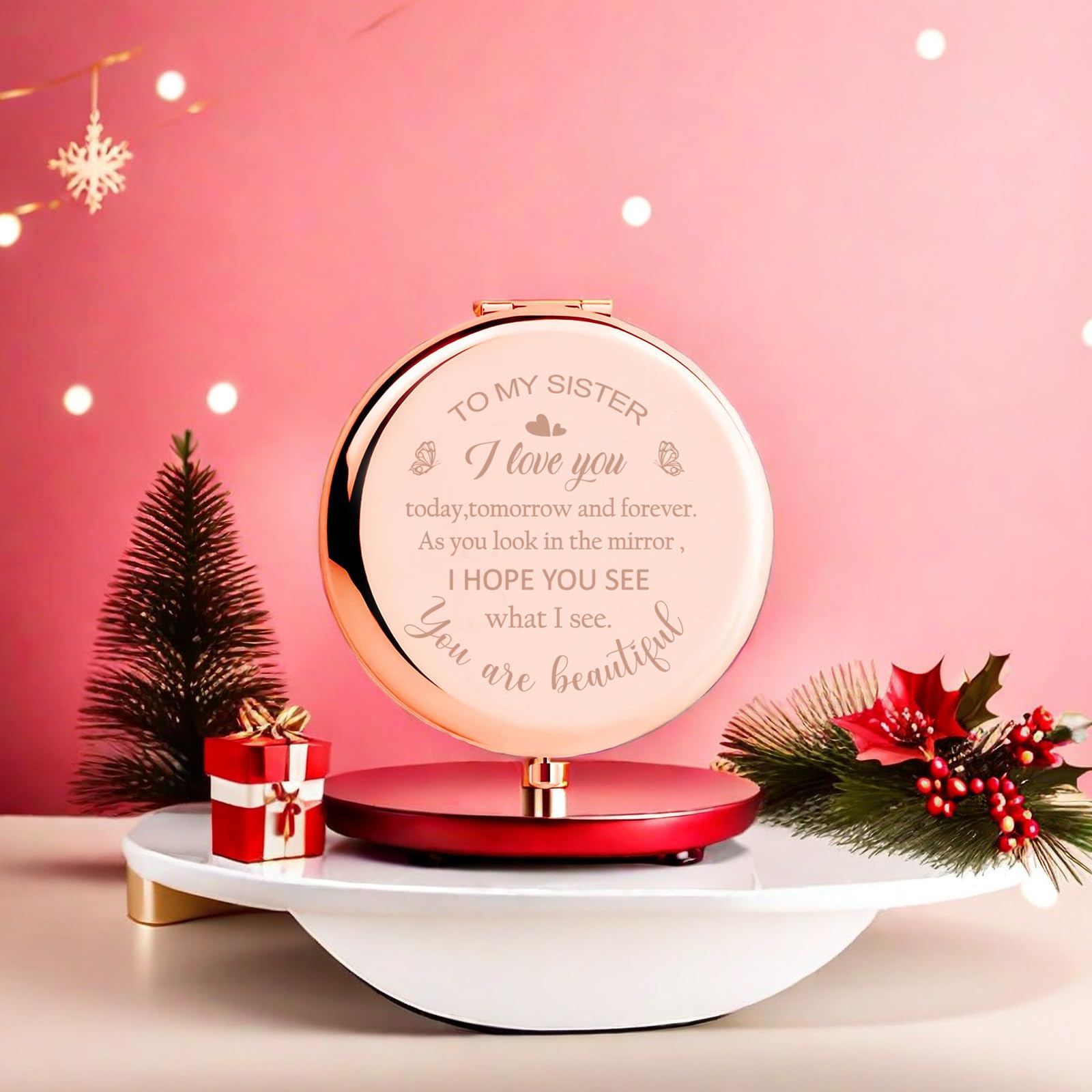 Polzwgck two-sided magnification mirror highlights 2x and 3x views for grooming.