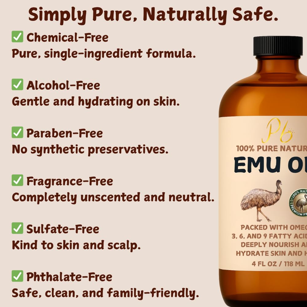 Pomberries Emu Oil para uñas suaves y fortalecidas con uso regular.