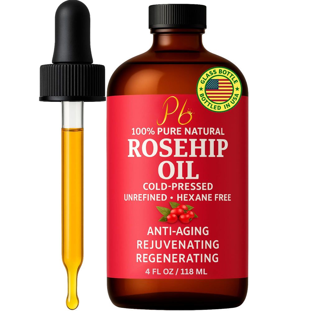 Pomberries aceite rosa mosqueta en bote frío, para hidratación suave de la piel.