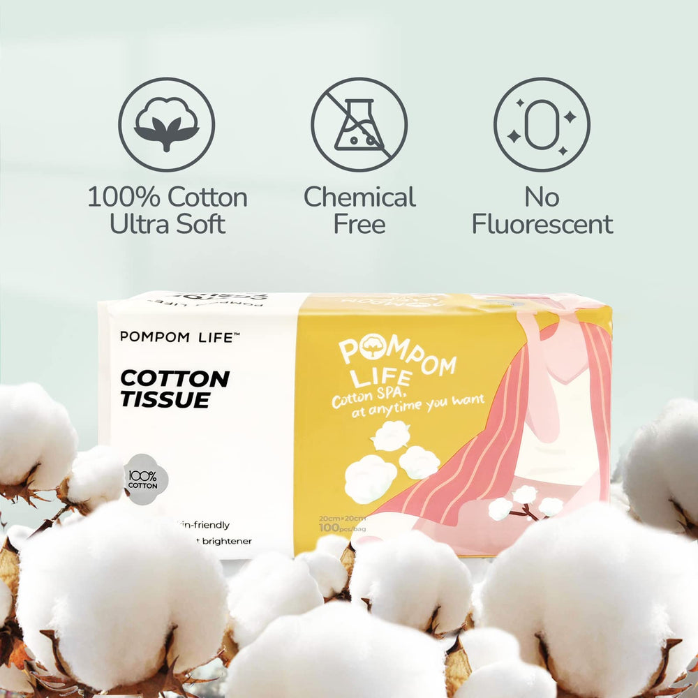 POMPOM LIFE: absorcion-duradera para retirar maquillaje sin esfuerzo.