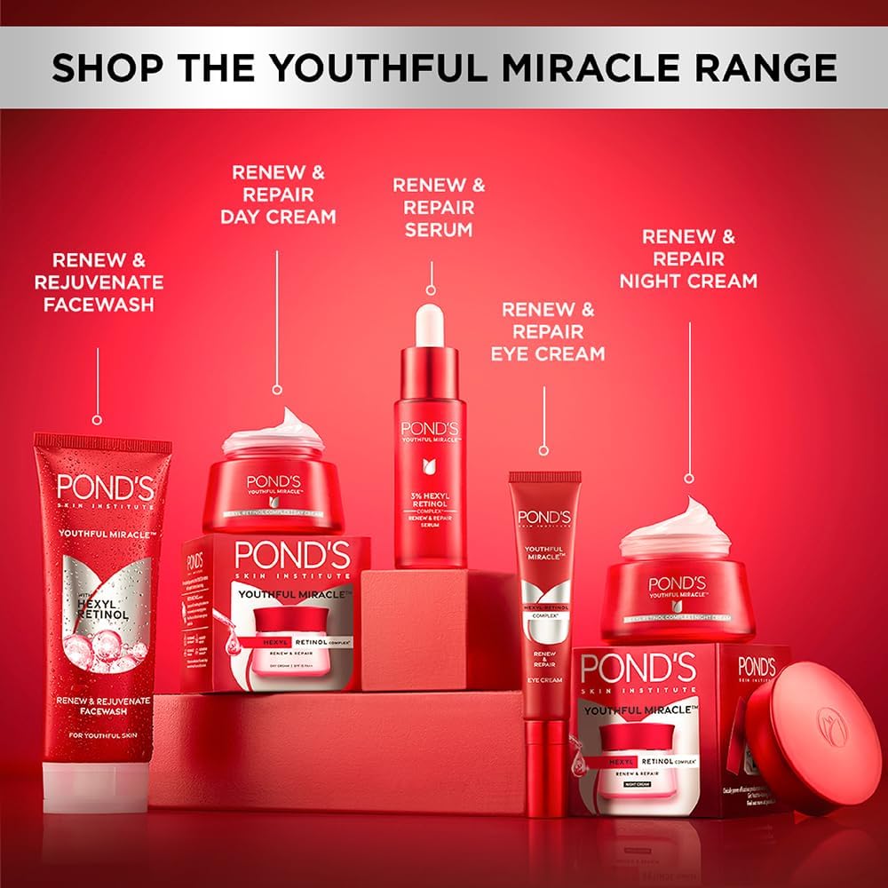POND'S Age Miracle B3 complex illustration hints at skin support.