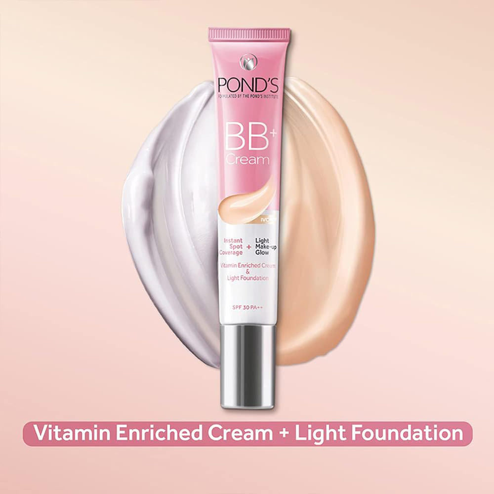 POND'S BB+ crema Ivory, presentación portátil para llevar en bolso.