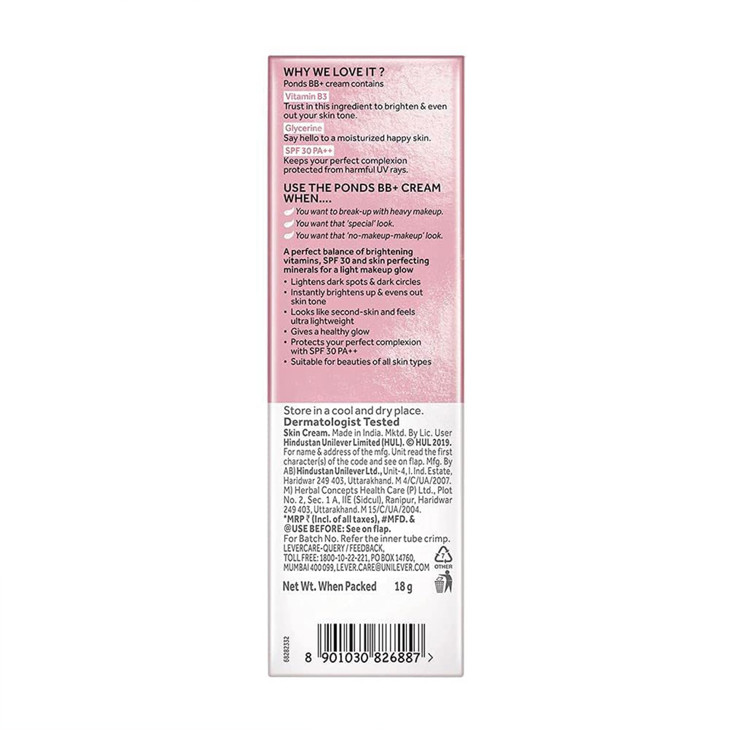 POND'S BB+ crema Ivory, ideal para uso diario y retoques.