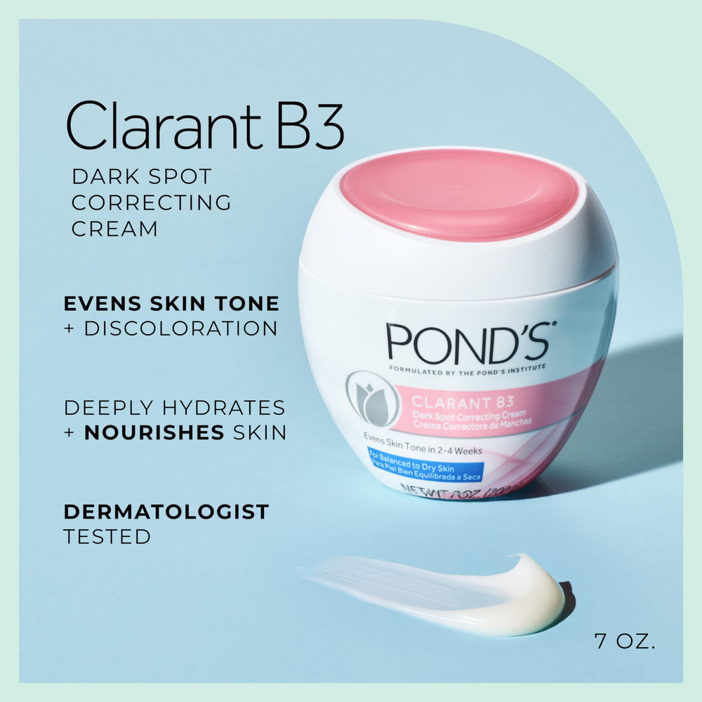 POND'S Clarant B3 con vitaminas B3 y C aporta brillo y tono uniforme