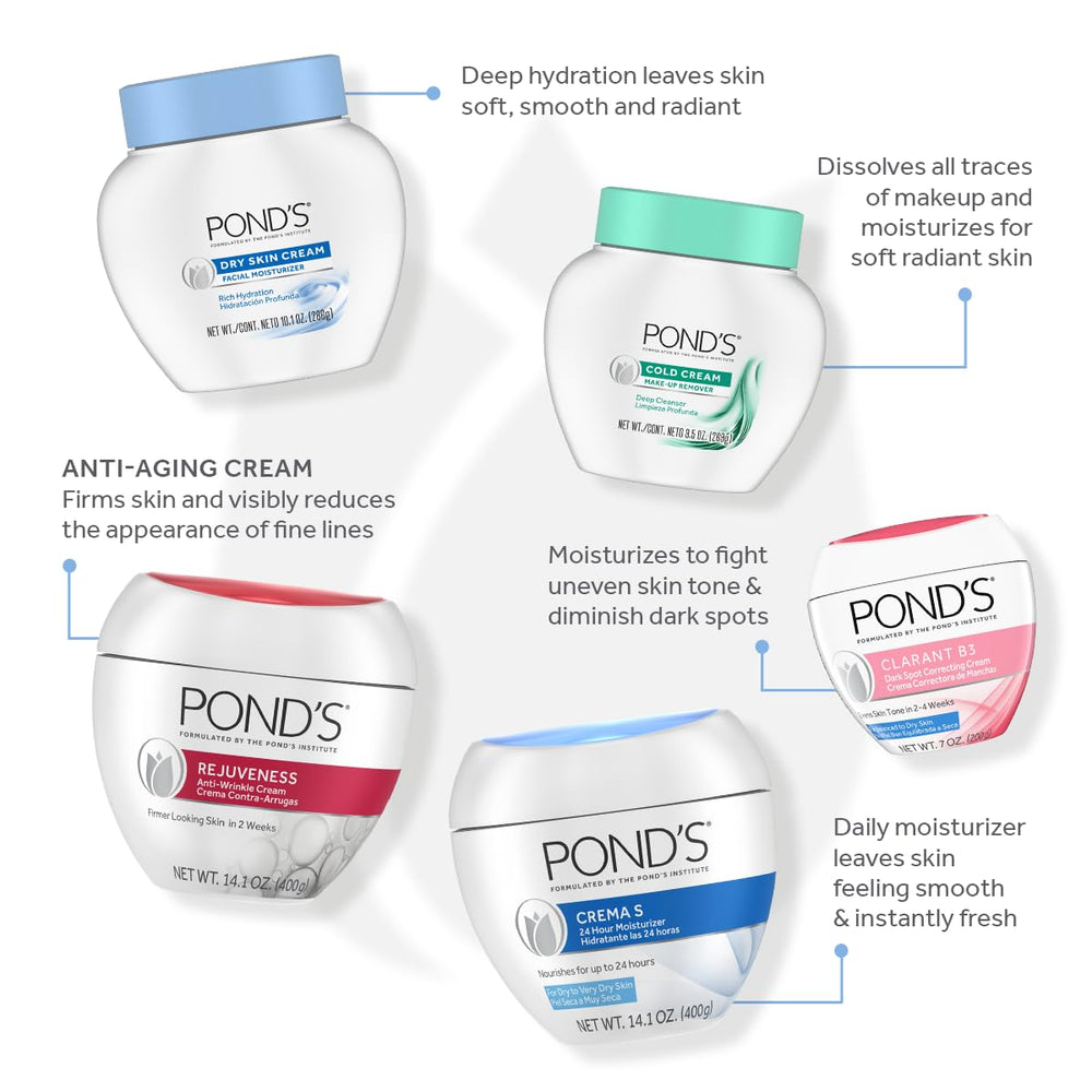 POND'S logo and packaging—heritage of soft, radiant skin