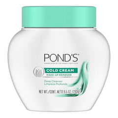 POND'S Cold Cream Cleanser application demonstrates creamy massage for makeup removal