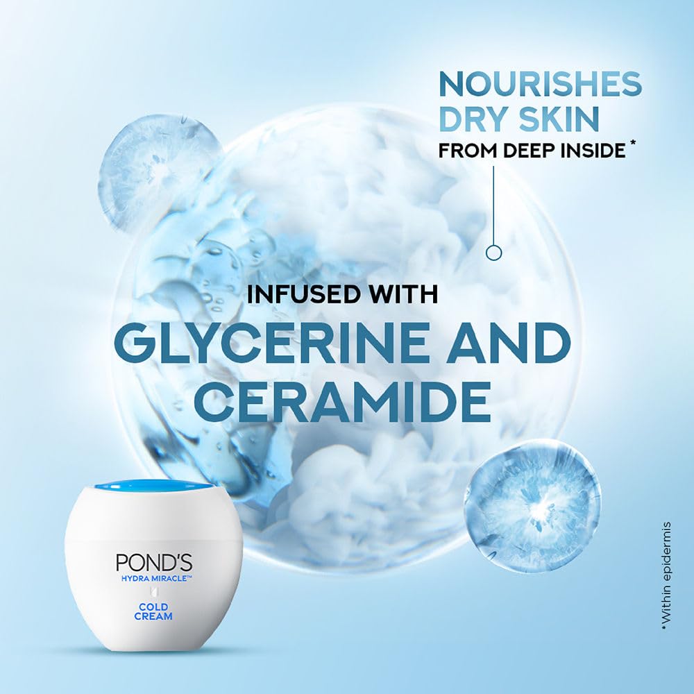 Evening skincare ritual featuring Pond's Cold Cream for overnight hydration.