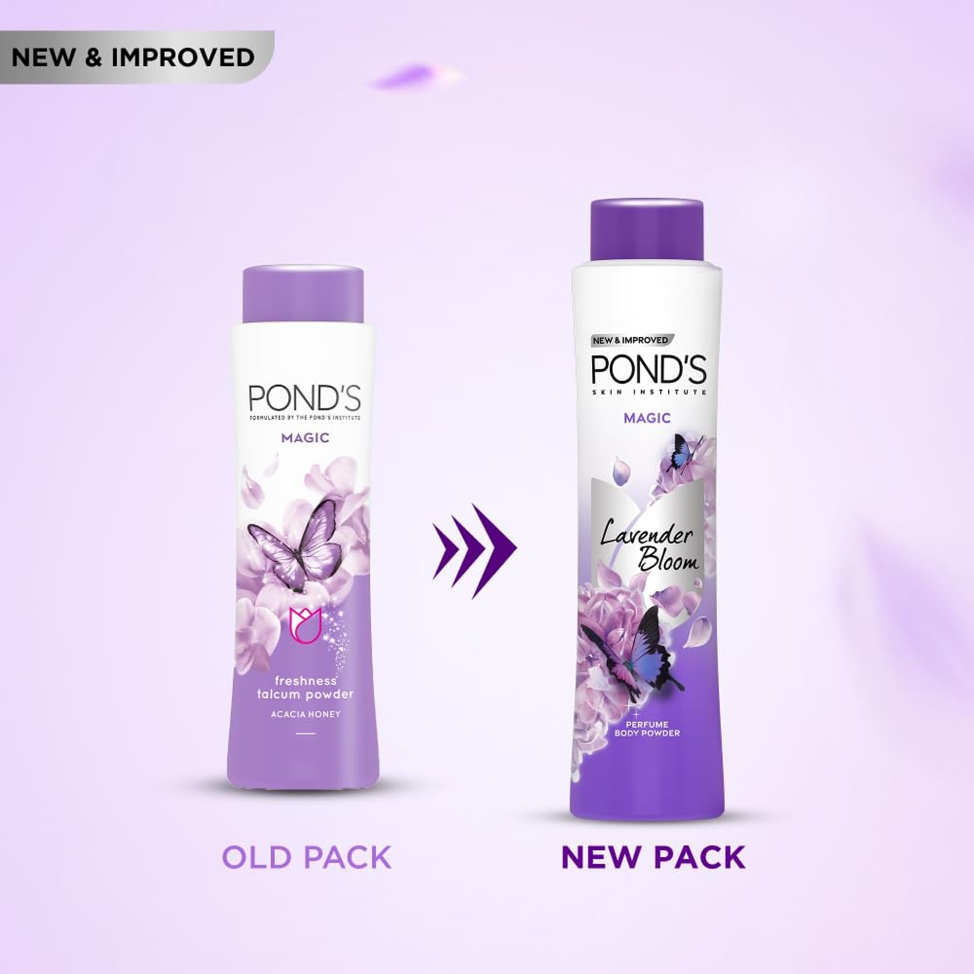 Pond's Dreamflower Talco, aplicación facial suave para absorber la humedad.