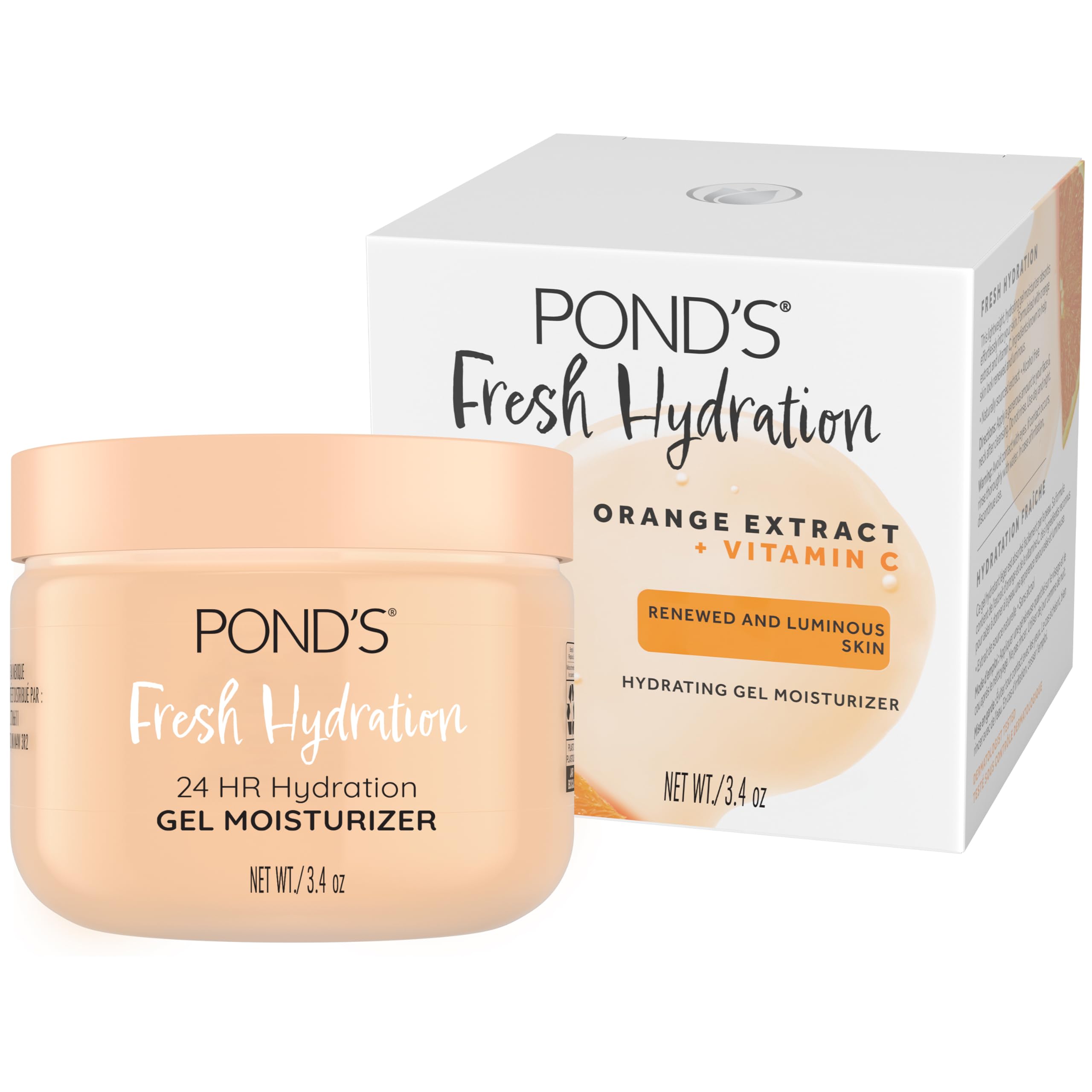 POND'S Fresh Hydration Gel jar shows lightweight daily hydration