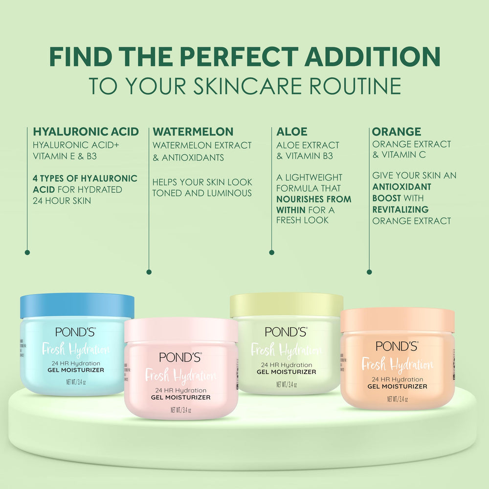 POND'S Lightweight Gel absorbs quickly for makeup-ready skin