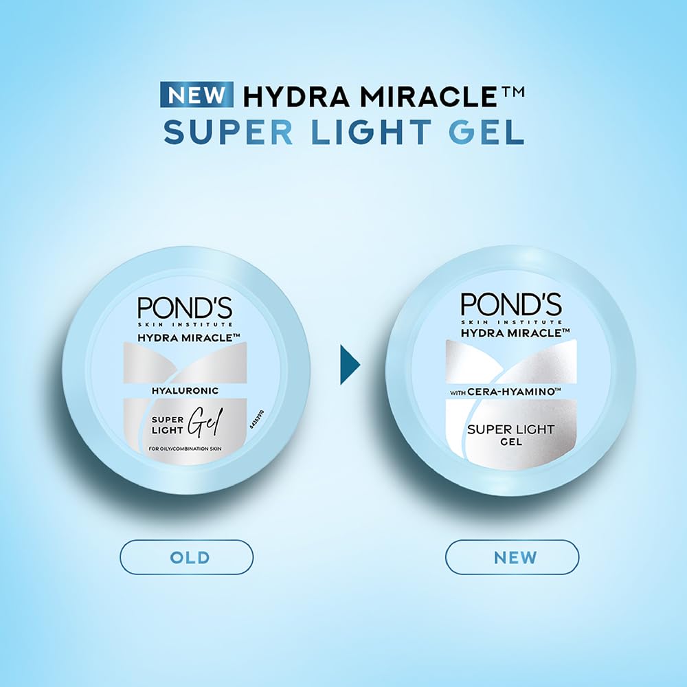 POND'S Super Light Gel piel hidratada, sensación fresca todo el día.
