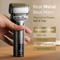 PongTHUMB pop-up trimmer sideburn detail for precise grooming.