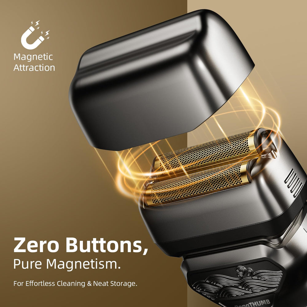 PongTHUMB travel lock prevents accidental power-ons during trips.