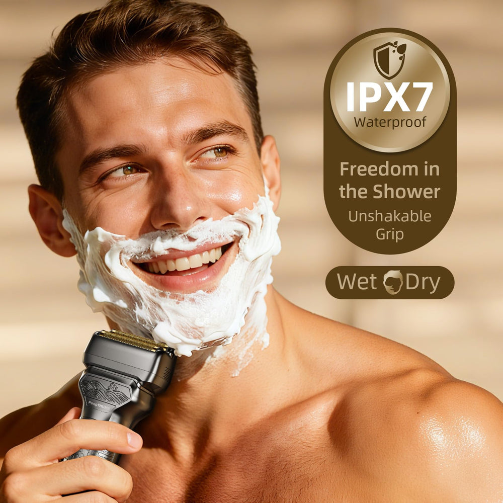 PongTHUMB waterproof metal body resists splashes with a sturdy grip.