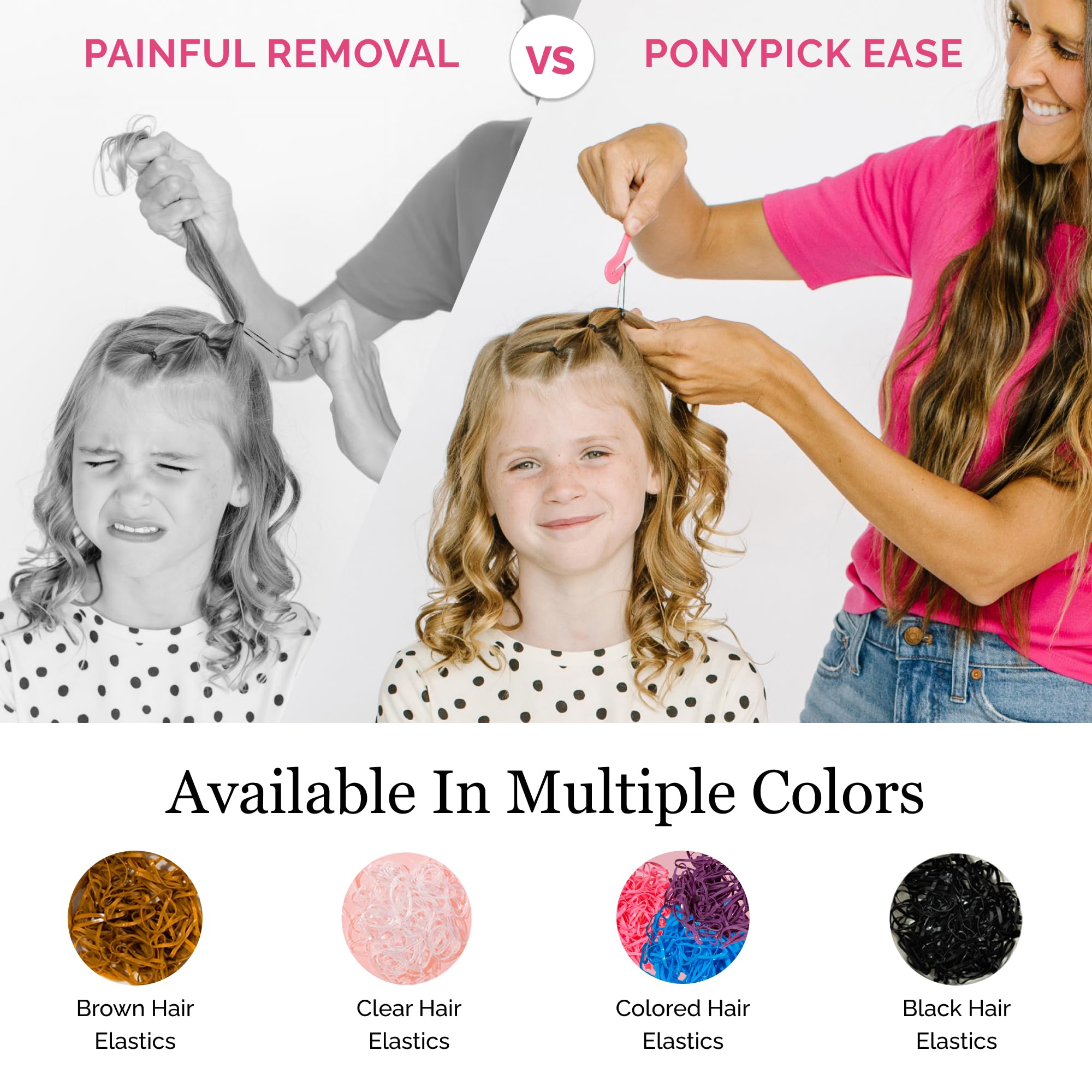 Pony Pick three-picks kit is ideal for kids' hairstyles.