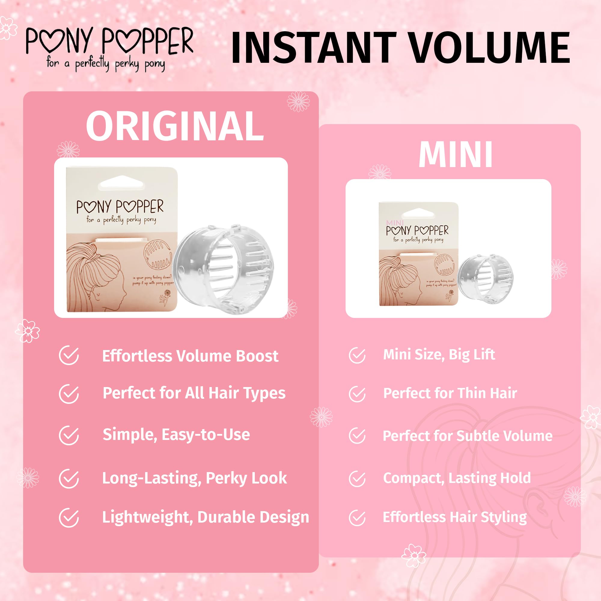 Pony Popper Clip accesorio elegante para mujer.