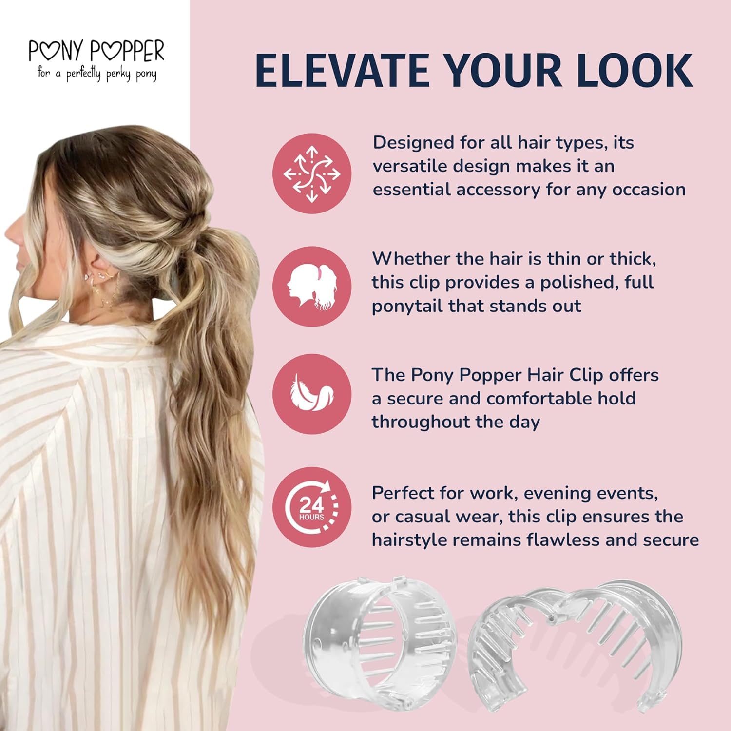 Pony Popper Mini Clip, empaque del producto, ideal para regalo y transporte.