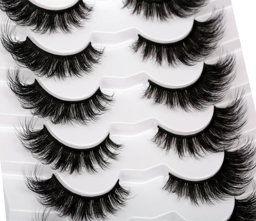 Pooplunch 7 pairs pack offering versatile lash styling options