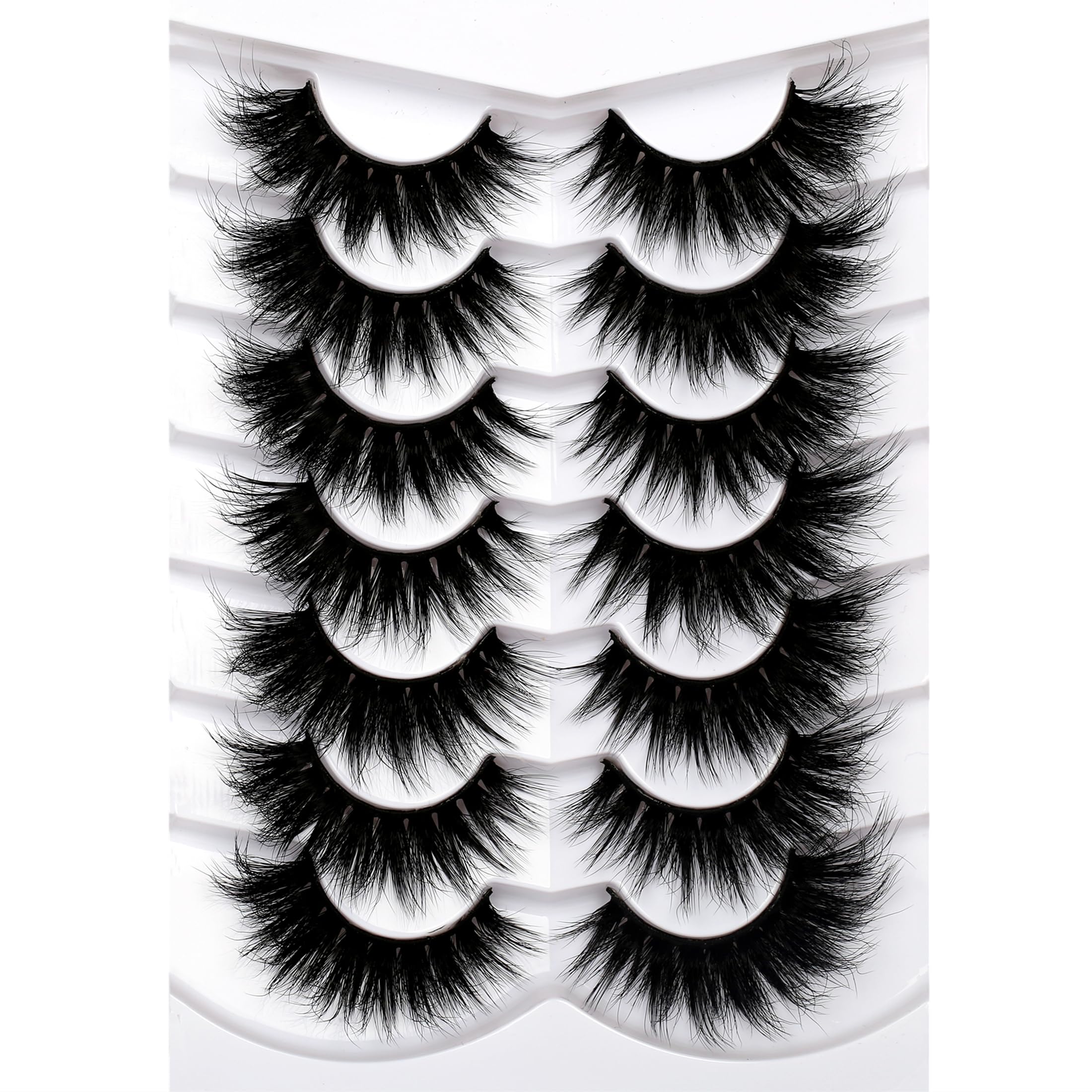 Pooplunch 8D silk lashes create a cat-eye look with lightweight comfort