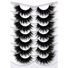 Pooplunch 8D silk lashes create a cat-eye look with lightweight comfort