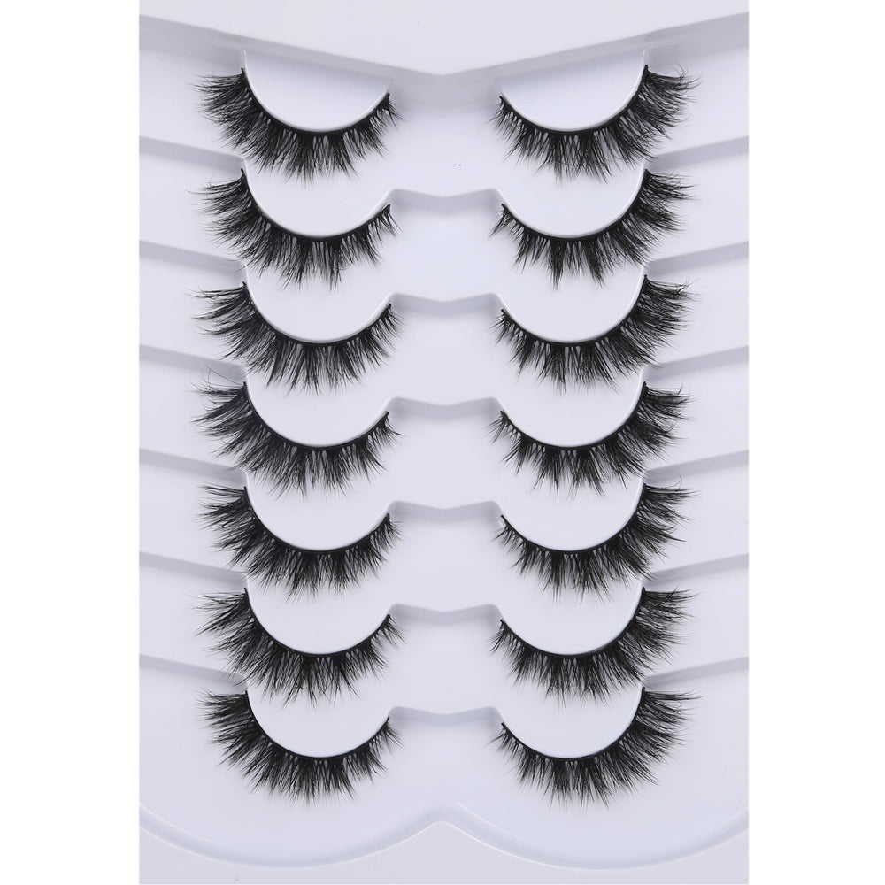 Pooplunch 8D silk lashes for lightweight volume and soft flutter.