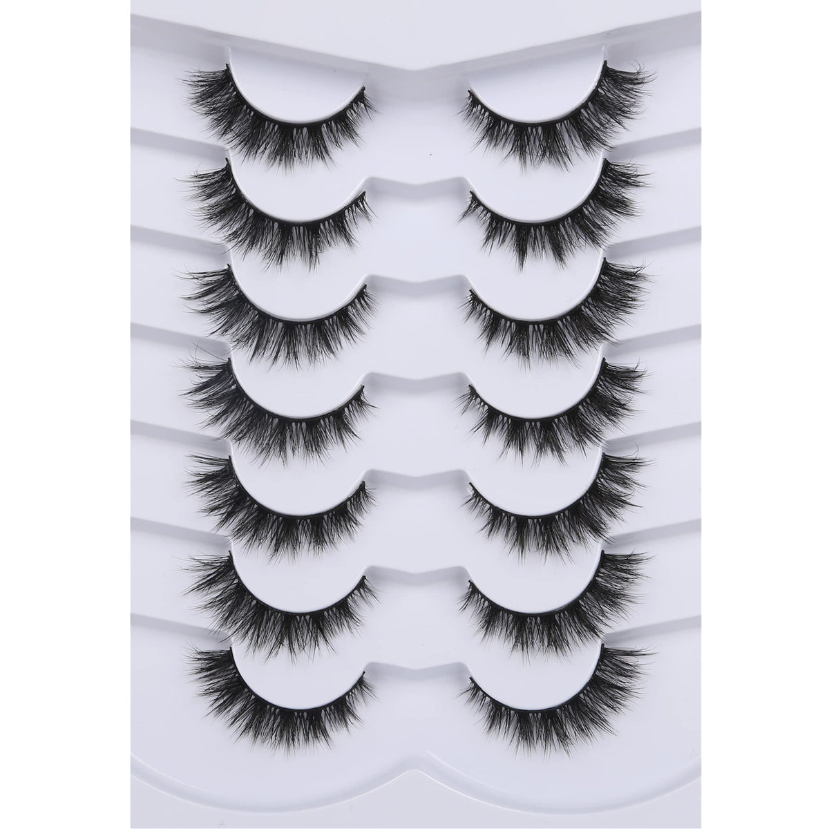 Pooplunch 8D silk lashes for lightweight volume and soft flutter.