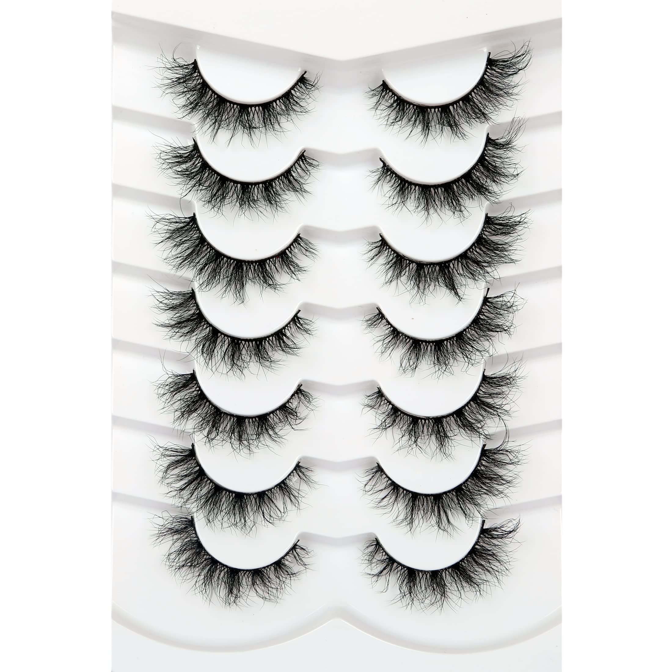 Pooplunch 8D wispy lashes for natural flutter and subtle drama