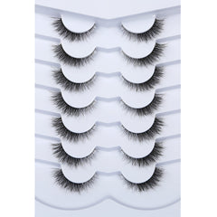 Pooplunch cat-eye 8D silk lashes pack for natural uplift and gentle flutter.