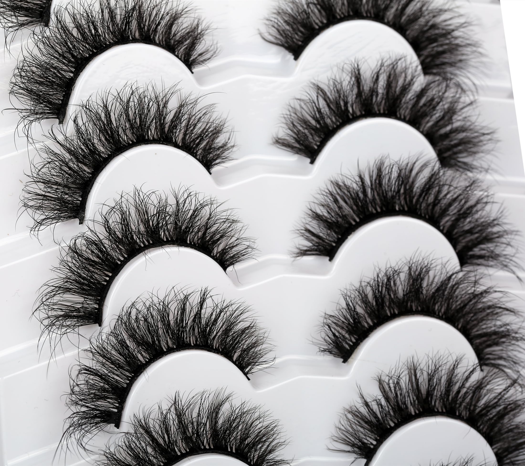 Pooplunch criss-cross faux mink fibers add multi-layered fullness.
