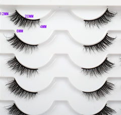 Pooplunch fluffy half lashes closeup soft cotton band for comfortable wear
