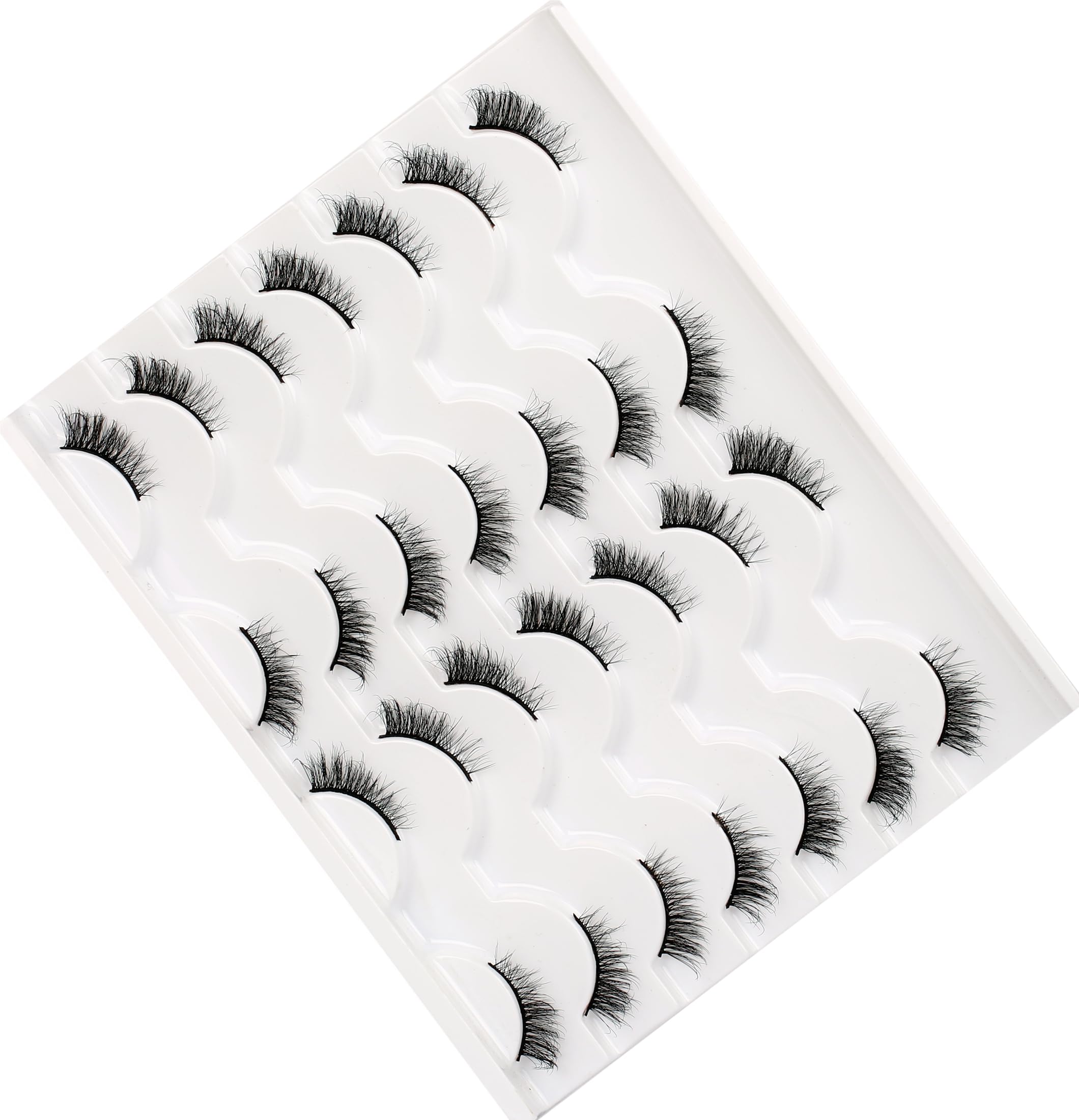 Pooplunch fluffy half lashes wear test lightweight band feels barely-there