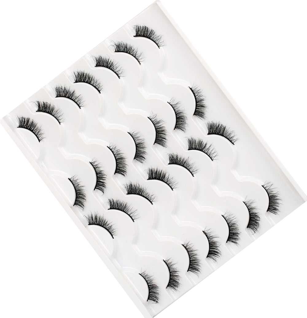 Pooplunch fluffy half lashes wear test lightweight band feels barely-there