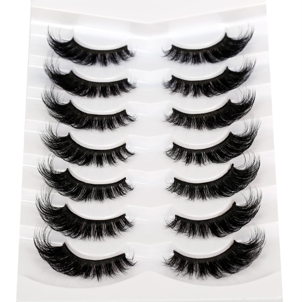 Pooplunch handmade synthetic fibers lashes with silky finish