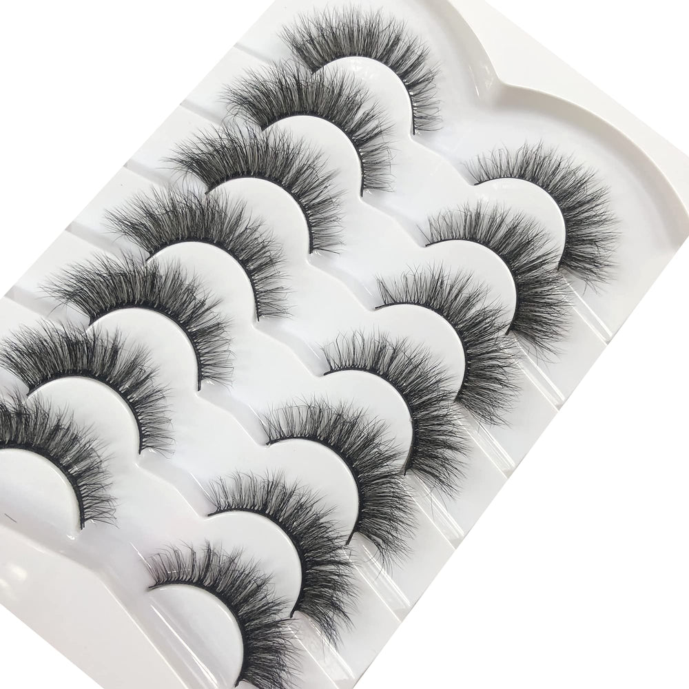 Pooplunch outer-corner long lashes 7-14mm for defined cat-eye.