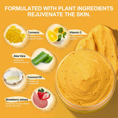 POP MODERN.C exfoliante facial de Vitamina C y Cúrcuma, foco textura cremosa, deja piel suave.