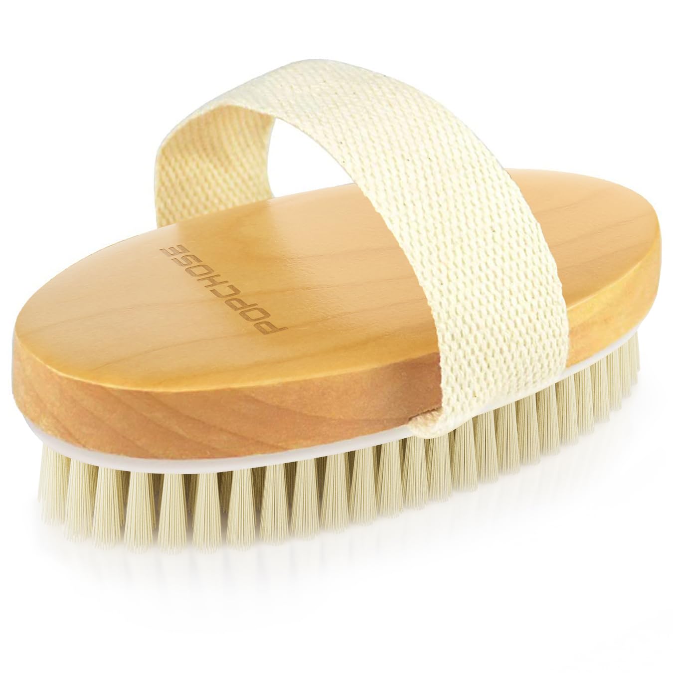 POPCHOSE cepillo de cuerpo exfoliante seco para suavizar la piel y remover impurezas superficiales