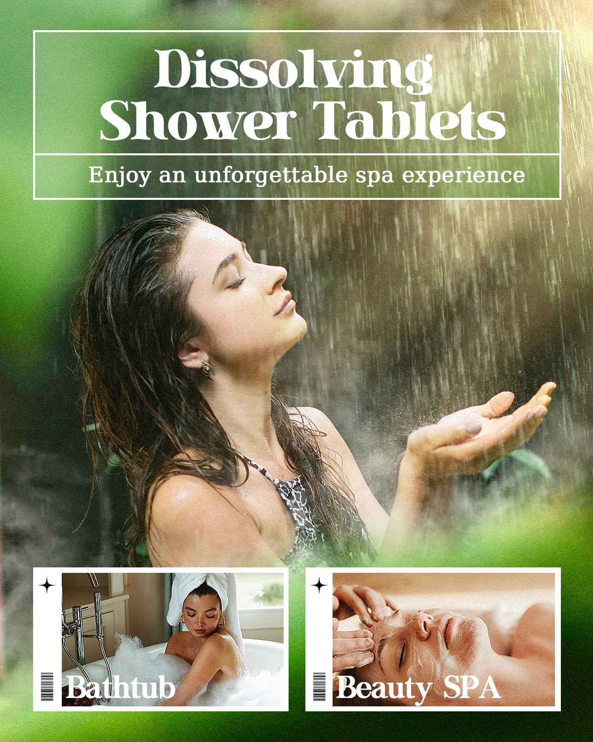 POPCHOSE tabletas ducha uso diario, disolucion rapida y aroma suave