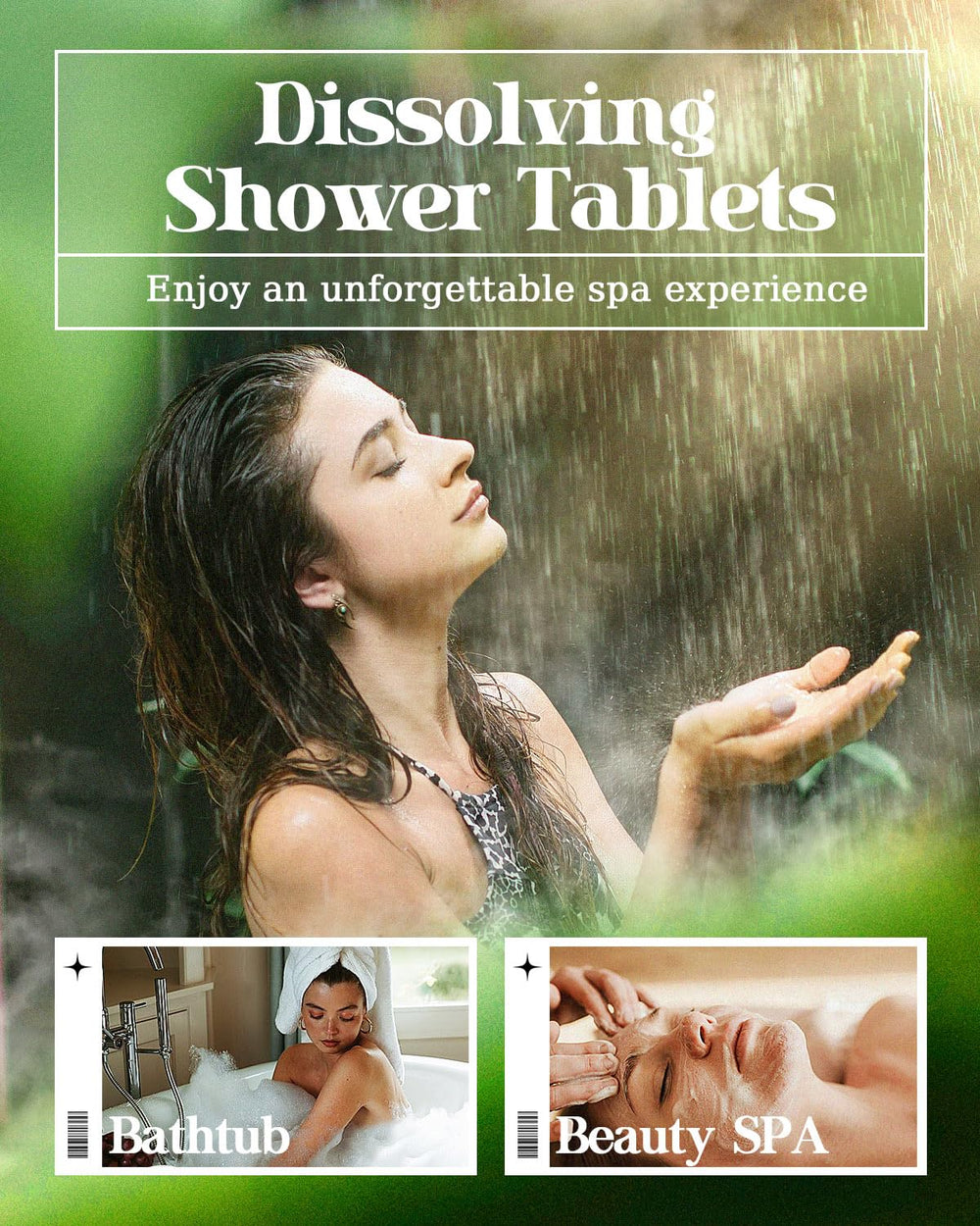POPCHOSE tabletas ducha uso diario, disolucion rapida y aroma suave