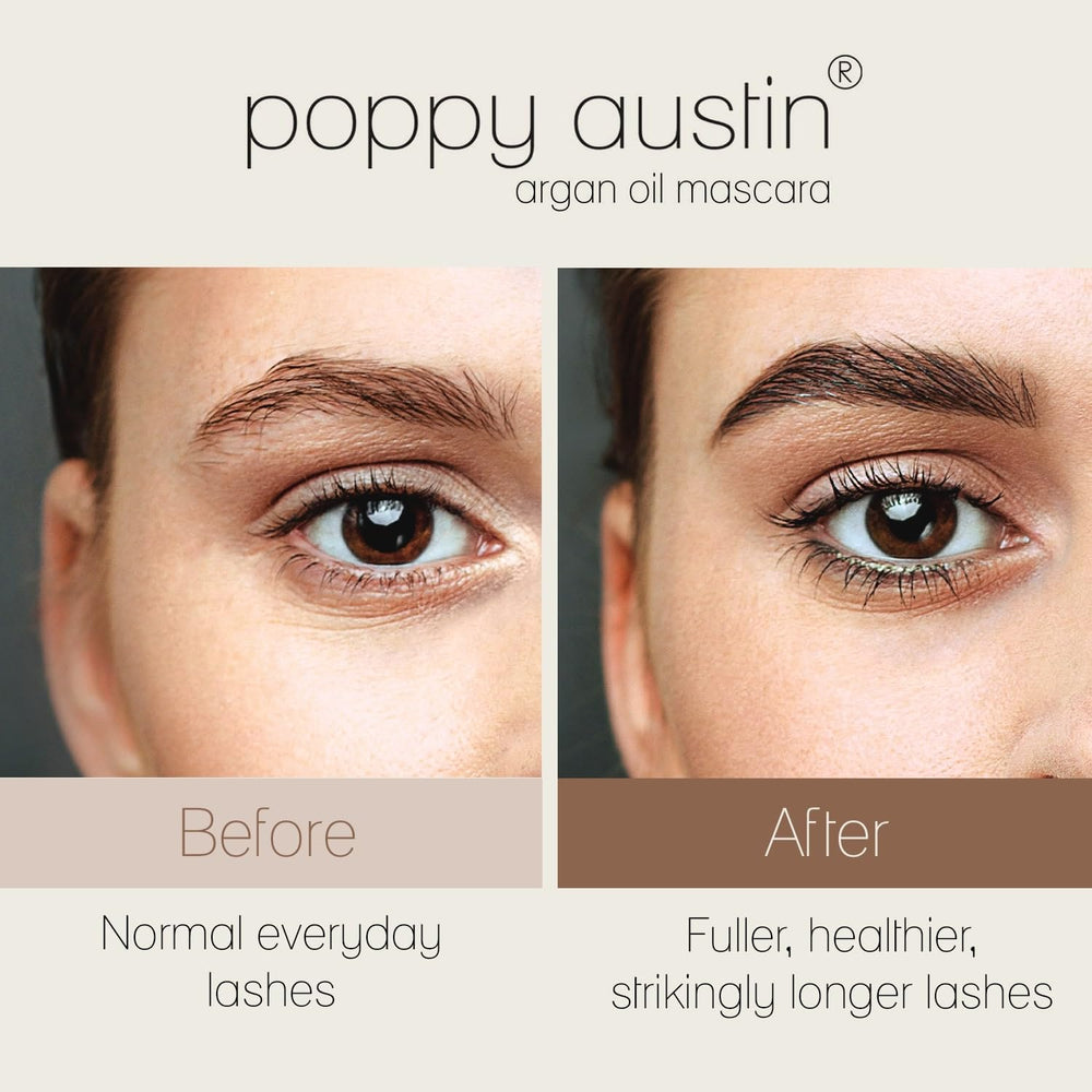 Poppy Austin Mascara Orgánica: argán para nutrir pestañas