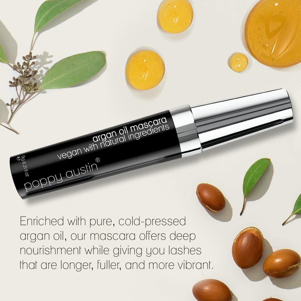 Poppy Austin Mascara Orgánica: resistencia a manchas para uso diario
