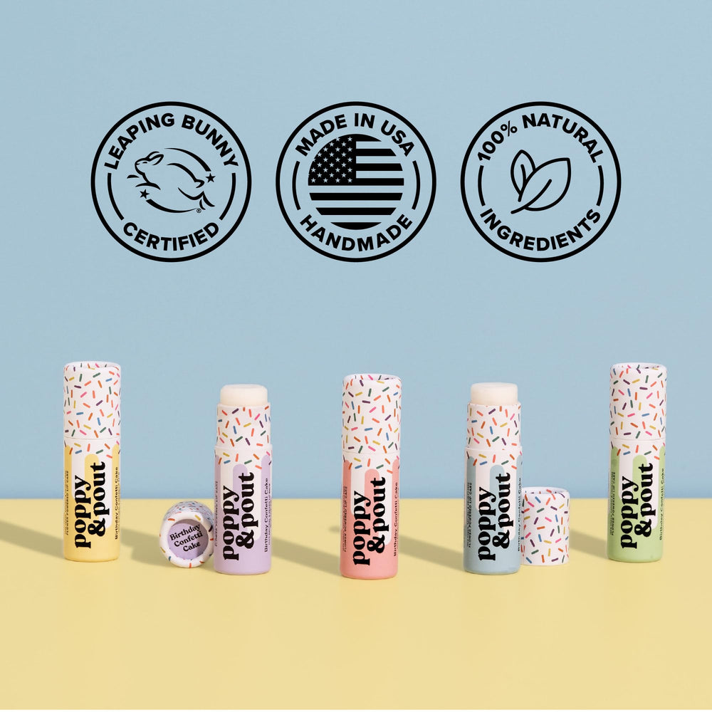Producto natural y cruelty-free de Poppy & Pout, certificado Leaping Bunny.