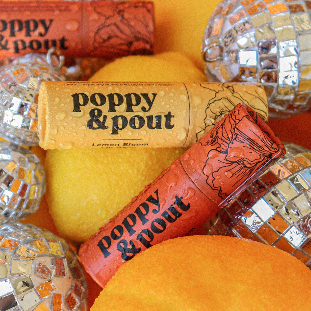 Poppy & Pout Aroma de limón: experiencia fresca para uso diario.