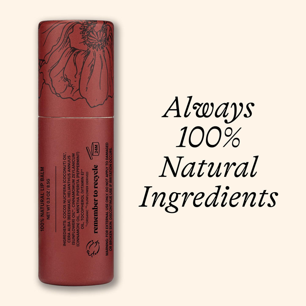 Poppy y Pout hidratación prolongada para labios sensibles, con protección ambiental.