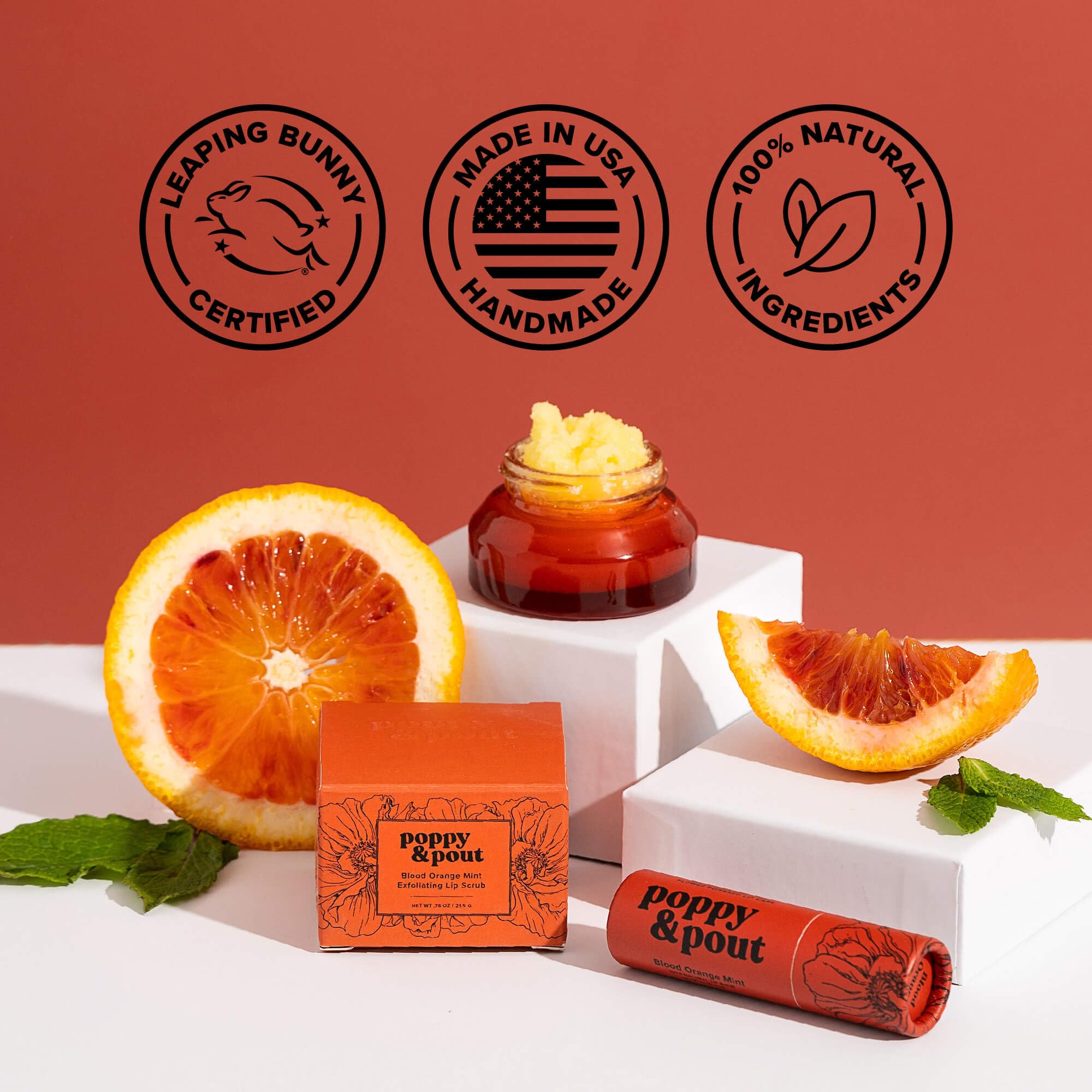Ingredientes naturales: cera de abejas y aceite de coco de Poppy & Pout