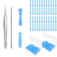 Popsica sterile pimple needles set for precise, hygienic blemish care (pink-blue packaging).